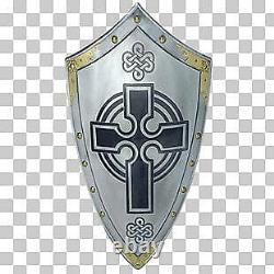Templar Knight Suit of Medieval Armor (Templar Scottish Cross) with Shield