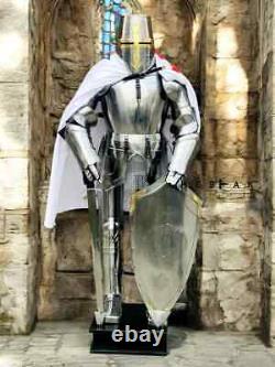 Templar Medieval Suit Of Armor Knight Wearable Full Body Armour Crusader Costume