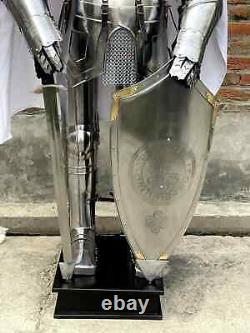 Templar Medieval Suit Of Armor Knight Wearable Full Body Armour Crusader Costume