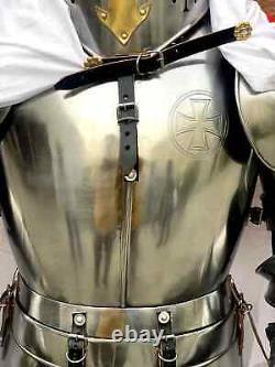 Templar Medieval Suit Of Armor Knight Wearable Full Body Armour Crusader Costume