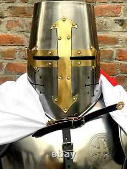 Templar Medieval Suit Of Armor Knight Wearable Full Body Armour Crusader Costume