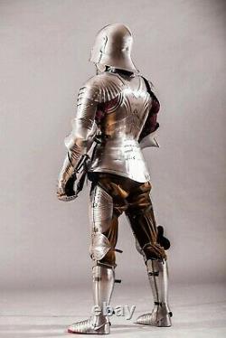 Templar armor Medieval Nautical Vintage Knight Home Decor Body Of Armour Suit