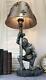 The Accolade Medieval Kneeling Knight Suit of Armor Table Lamp Figurine 22.5H