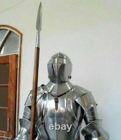 Vintage Medieval Knight Suit of Armor 15th Century Combat Full Body Armour