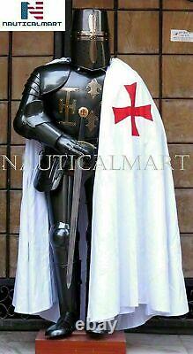 Vintage Medieval Knight Wearable Suit Of Armor Crusader Gothic Full Body Armour