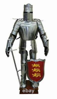 Vintage Wearable Medieval Wearable Knight Crusader Full Suit of Armour Shield