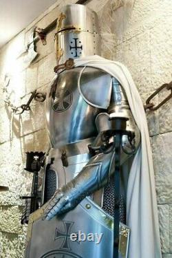 Wearable Armour Medieval Knight Crusader Full Suit Of Armor Gothic Costume X-mas