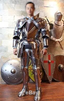 Wearable Medieval Crusader Troy Knight Armor In Suit Authentic Full Size
