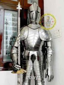 Wearable Medieval Full Body Armour Knight Suit Of Armor Crusader Warrior Costume