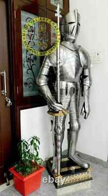 Wearable Medieval Full Body Armour Knight Suit Of Armor Crusader Warrior Costume
