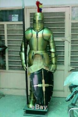 Wearable Medieval Knight Suit Of Armor Crusader Combat Full Body Armour Warrior