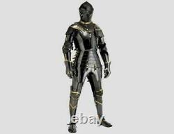 Wearable Steel Medieval Wearable Armor Knight Brass Crusador Full Suit of Armour