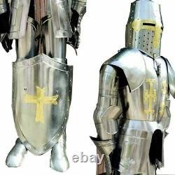 Wearable Suit Of Templar Armor Medieval Costume Knight Combat Full Body Armour