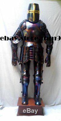 X-Mas 18 Gauge Medieval Combat Templar Knight Full Body Armour Suit Reenactm