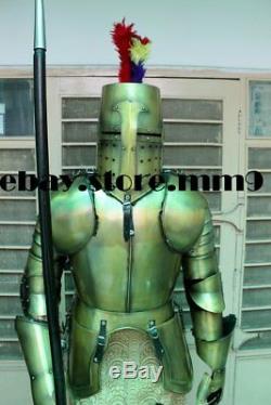 X-Mas 18 Gauge Medieval Combat Templar Knight Full Body Armour Suit Reenactm