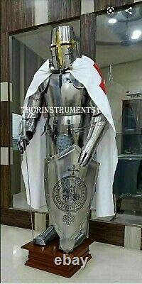 X-Mas Armour Medieval Wearable Knight Crusader Full Suit Of Armor
