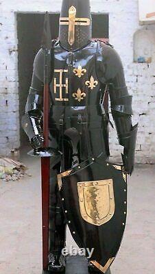 X-Mas Armour Medieval Wearable Knight Crusader Full Suit Of Armor Collectible