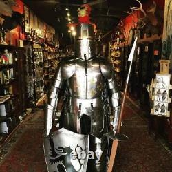X-Mas Armour Medieval Wearable Knight Crusader Full Suit Of Armor Costume