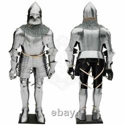 X-Mas Armour Medieval Wearable Knight Crusader Full Suit Of Armor LO88