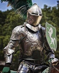 X-Mas Half Medieval Knight Suit Of Armour Costume Wearable Halloween Costum