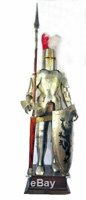 X-Mas Knight Medieval Knight Suit Of Armor Templar Combat Full Body Armour S