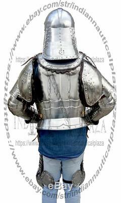 X-Mas Medieval Armor Suit Polish Hussar Knight Armor Costumes Wearable Full