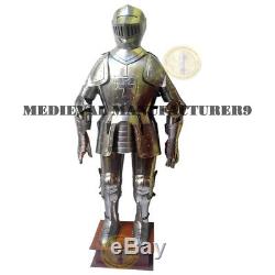 X-Mas Medieval Knight Suit Of Armor Combat Full Body Armour Suit With Stand