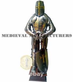 X-Mas Medieval Knight Suit Of Armor Combat Full Body Armour Suit With Stand